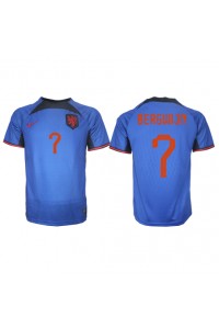 Nederland Steven Bergwijn #7 Voetbaltruitje Uit tenue WK 2022 Korte Mouw